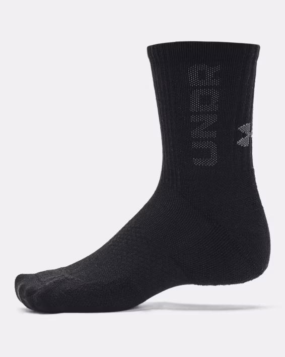 UA 3-Maker Unisex 3-Pack Mid-Crew Socks