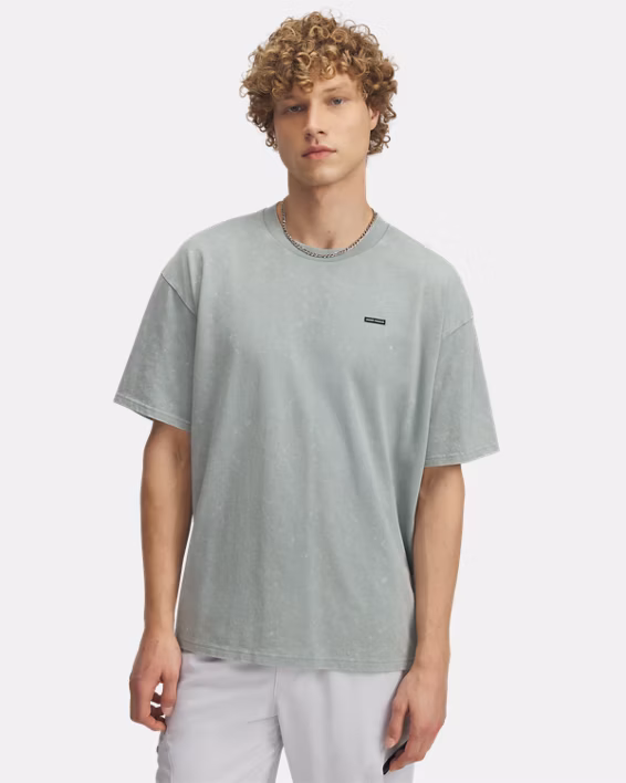 UA Heavyweight Logo Wash Men's Oversized Short Sleeve