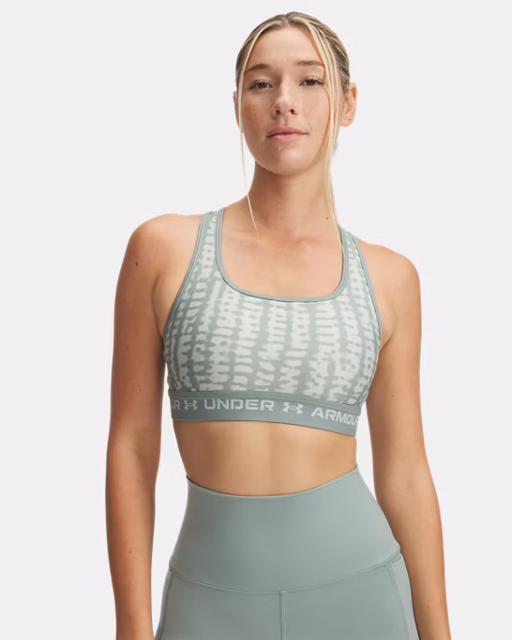 Armour® Mid Crossback Printed Women's Sports Bra
