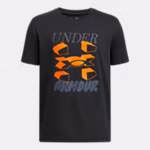 UA Split Big Logo Boys' Short Sleeve