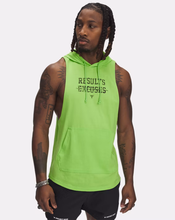 Project Rock Wire Men's Sleeveless Hoodie