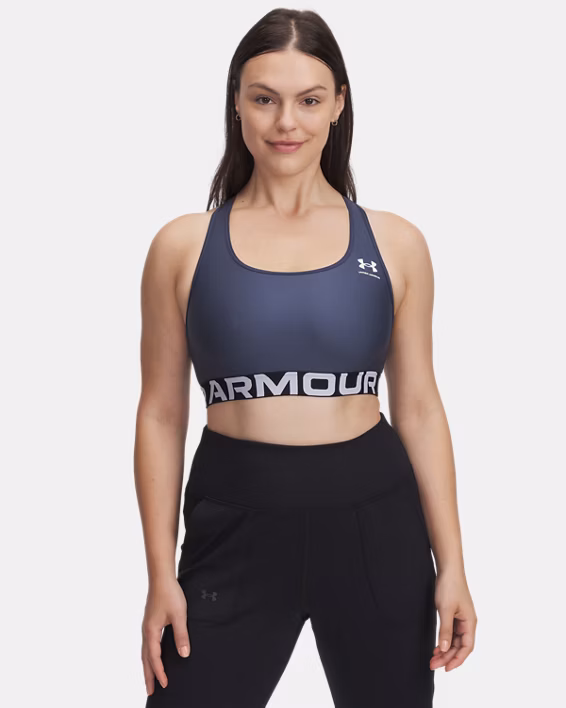 HeatGear® Armour Mid Branded Women's Sports Bra