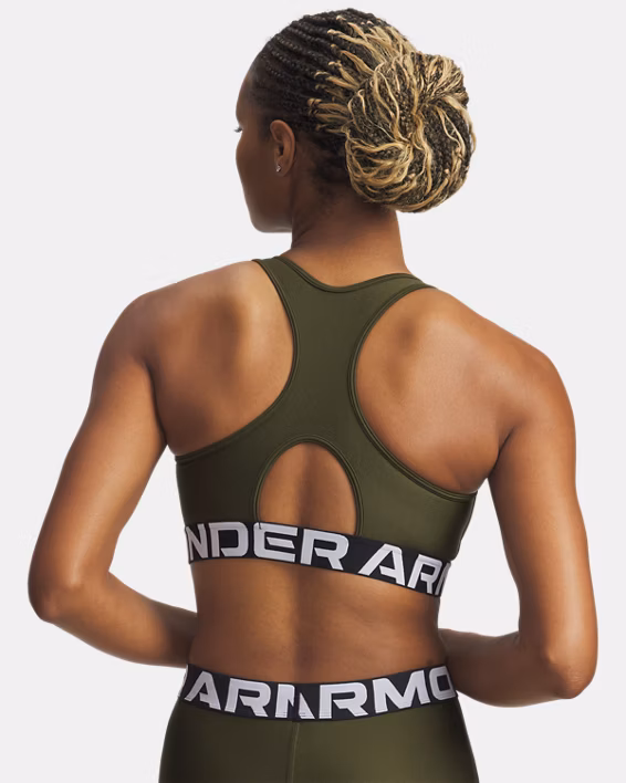 HeatGear® Armour Mid Branded Women's Sports Bra