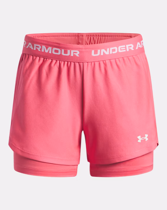UA Tech™ Play Up Girls' 2-in-1 Shorts