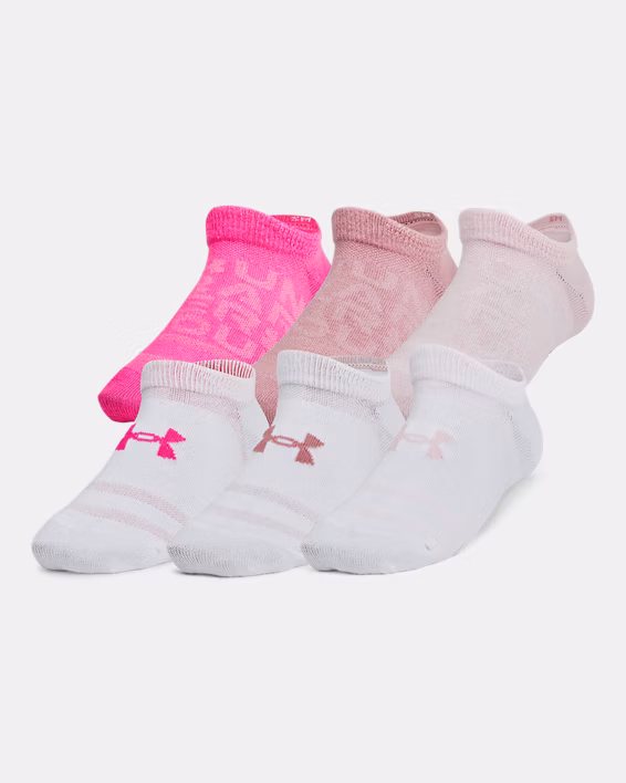 UA Essential Kids' 6-Pack No-Show Socks
