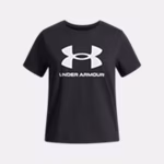UA Big Logo Girls' Short Sleeve