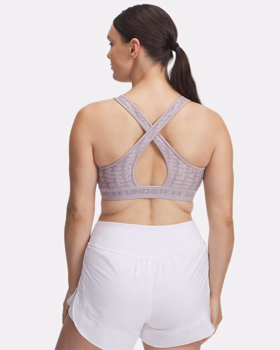 Armour® Mid Crossback Printed Women's Sports Bra