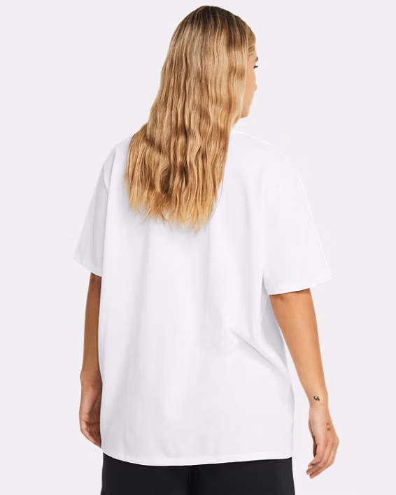 UA Heavyweight Embroidered Patch Women's Boyfriend Oversized Short Sleeve