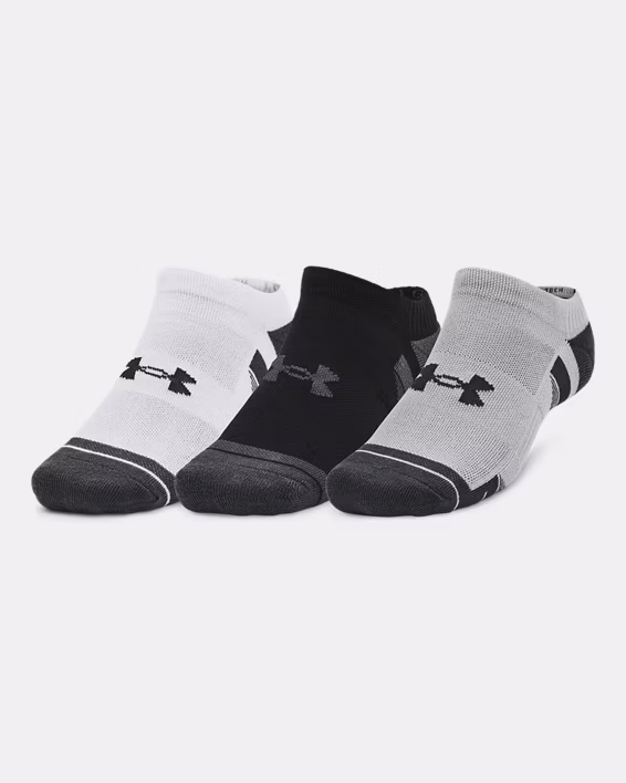 UA Performance Tech Unisex 3-Pack No Show Socks