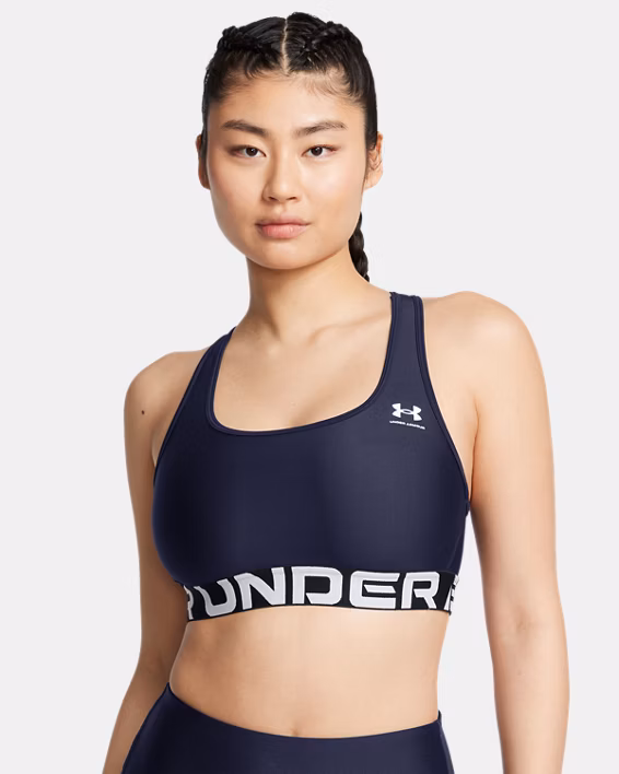 HeatGear® Armour Mid Branded Women's Sports Bra