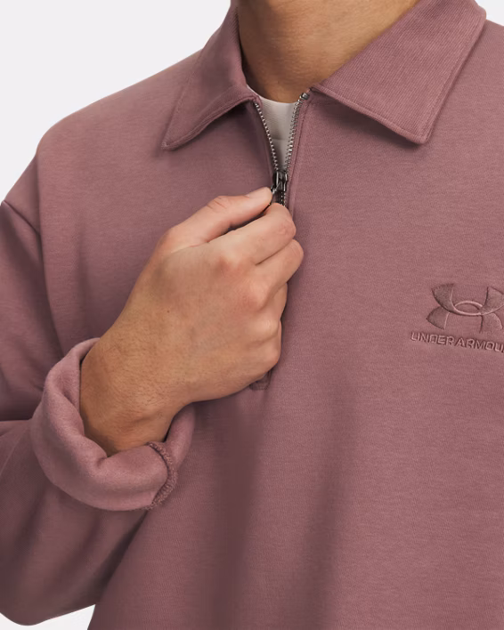 UA Icon Fleece Men's Collar Zip Top