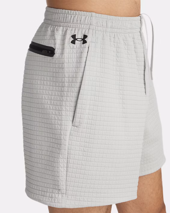 UA Unstoppable Fleece Grid Men's 15 cm Shorts