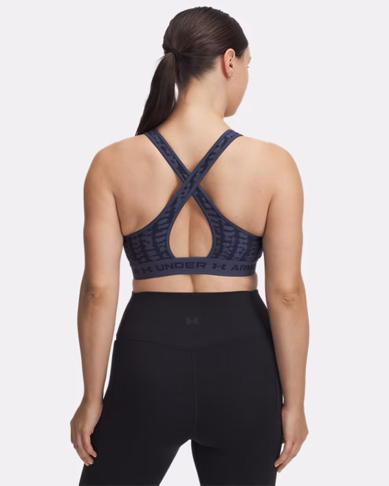 Armour® Mid Crossback Printed Women's Sports Bra