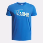 UA Overlay Wordmark Boys' Short Sleeve