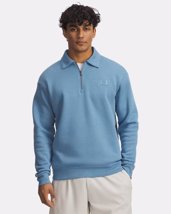 UA Icon Fleece Men's Collar Zip Top