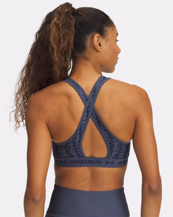 Armour® Mid Crossback Printed Women's Sports Bra