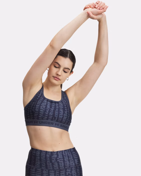 Armour® Mid Crossback Printed Women's Sports Bra