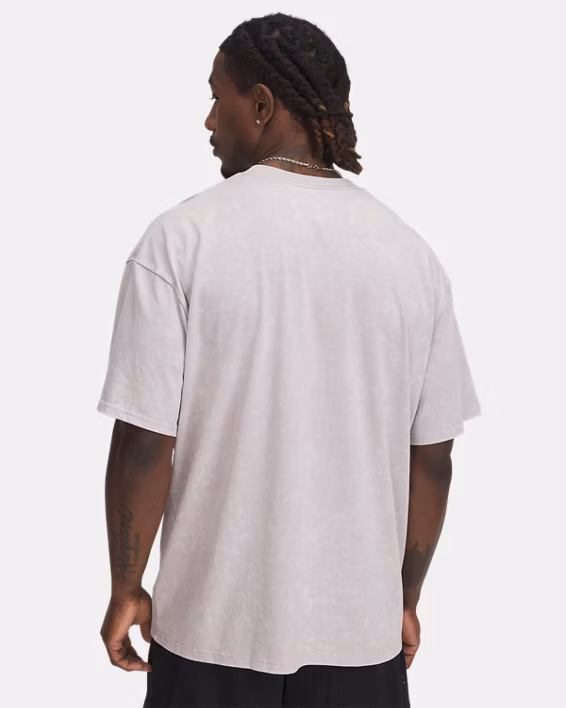 UA Heavyweight Logo Wash Men's Oversized Short Sleeve