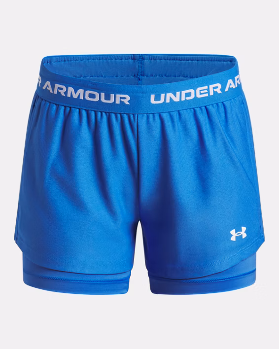 UA Tech™ Play Up Girls' 2-in-1 Shorts
