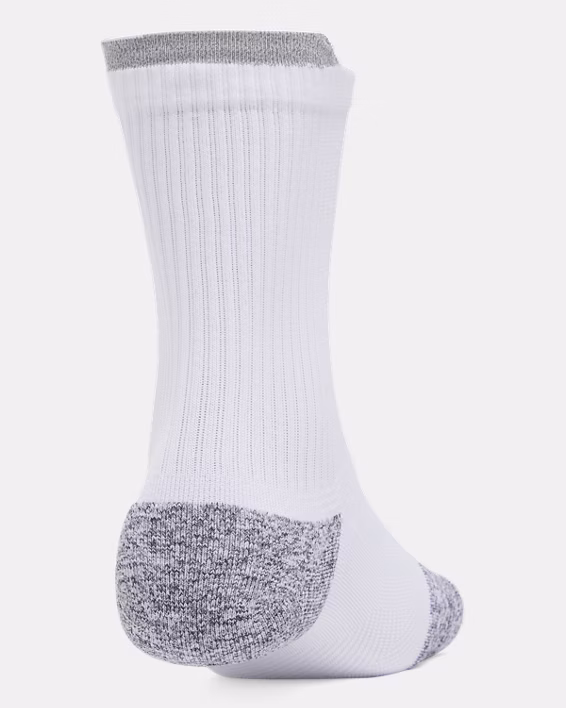 UA ArmourDry® Run Cushion Unisex 3-Pack Mid-Crew Socks