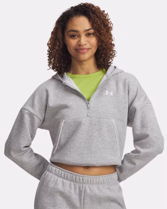 UA Rival Fleece Piped Women's ½ Zip Hoodie