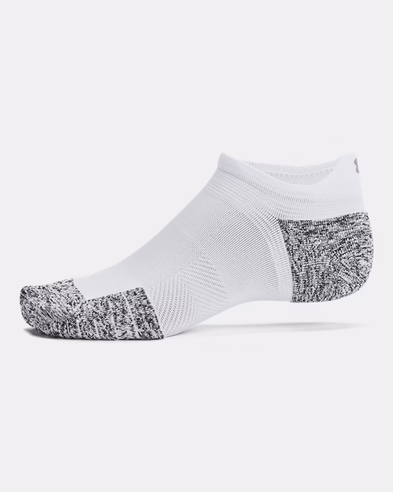 UA ArmourDry® Unisex Run Cushion 3-Pack No Show Socks