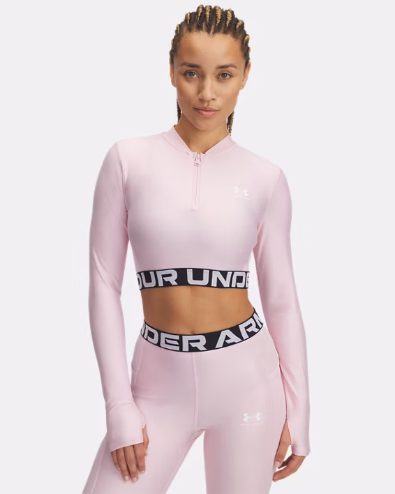 HeatGear® Rib Women's ¼ Zip Long Sleeve