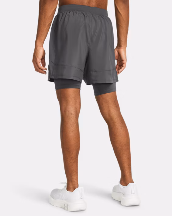 UA Launch Men's 2-in-1 13 cm Shorts