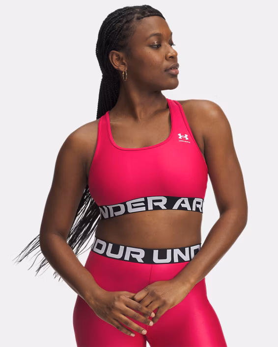 HeatGear® Armour Mid Branded Women's Sports Bra
