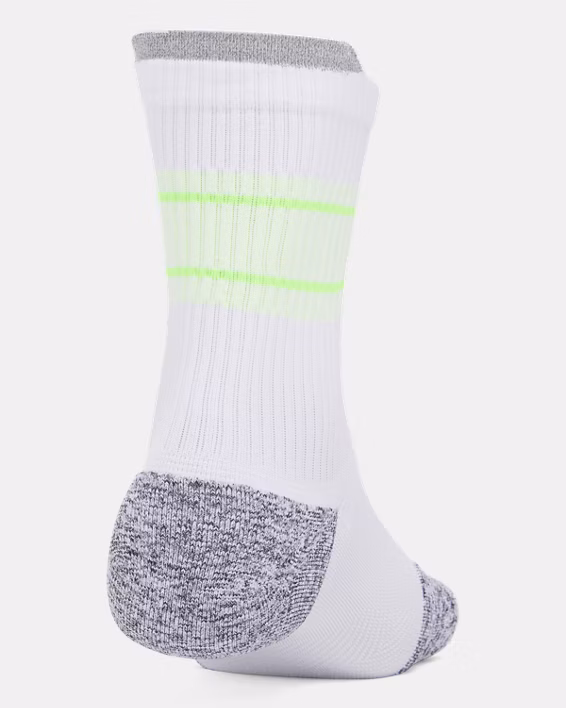 UA ArmourDry® Run Cushion Unisex 3-Pack Mid-Crew Socks
