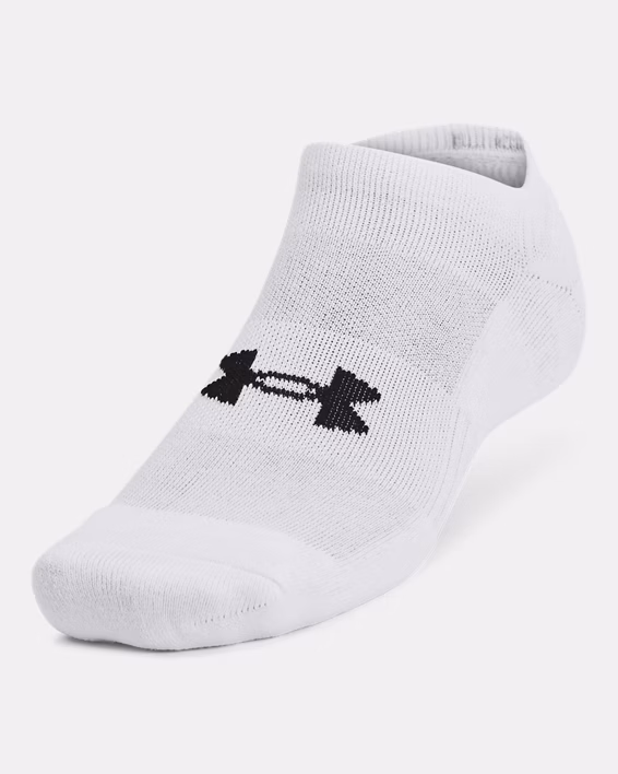 UA Training Cotton Unisex 3-Pack No Show Socks