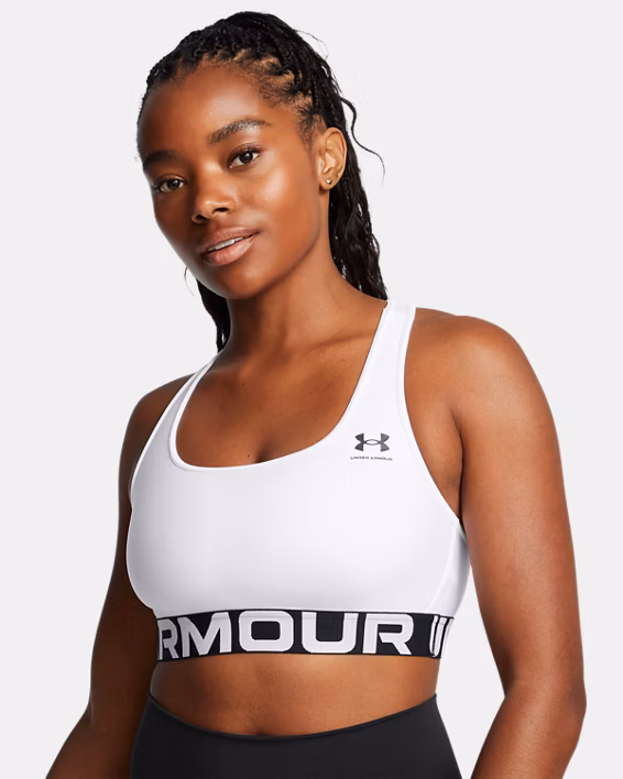 HeatGear® Armour Mid Branded Women's Sports Bra