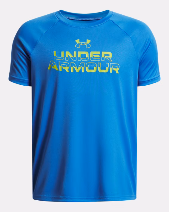 UA Tech™ Split Wordmark Boys' Short Sleeve