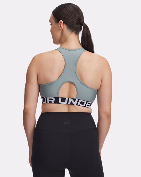 HeatGear® Armour Mid Branded Women's Sports Bra