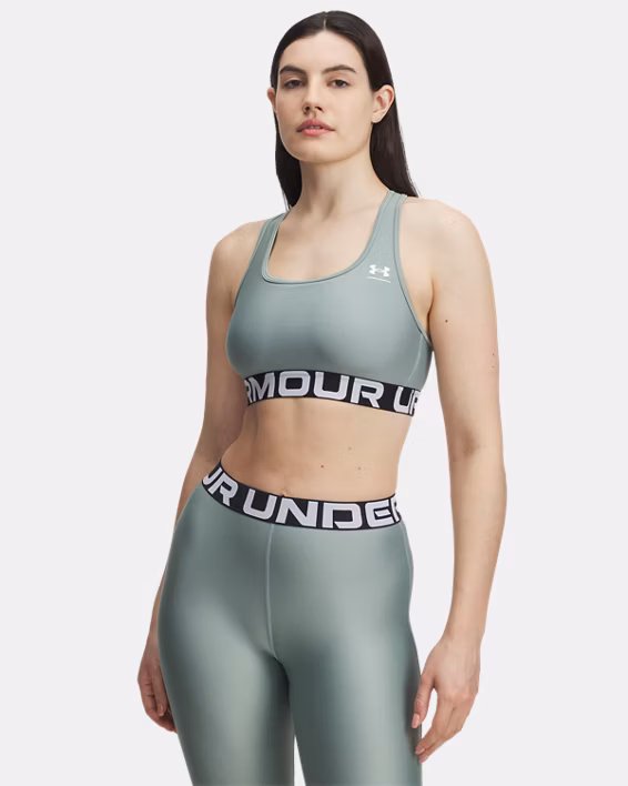 HeatGear® Armour Mid Branded Women's Sports Bra