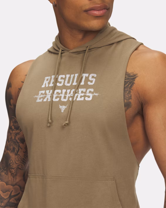 Project Rock Wire Men's Sleeveless Hoodie