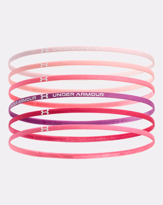 UA Mini Elastic Girls' 6-Pack Headbands