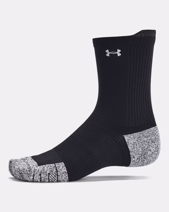 UA ArmourDry® Run Cushion Unisex 3-Pack Mid-Crew Socks