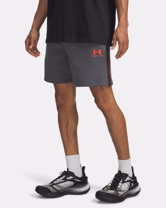 UA Icon Fleece Taping Men's 20 cm Shorts