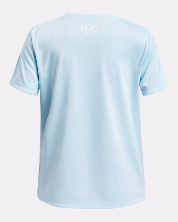 UA Tech™ Twist Wordmark Logo Girls' Short Sleeve