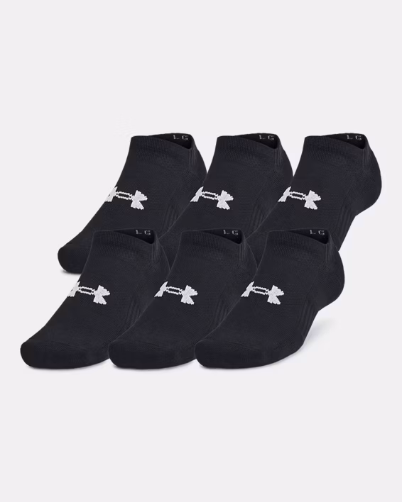 UA Training Cotton Unisex 3-Pack No Show Socks
