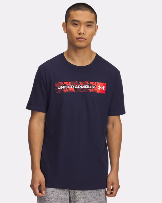 UA Camo Chest Stripe Men's Short Sleeve