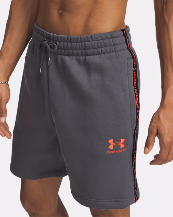 UA Icon Fleece Taping Men's 20 cm Shorts