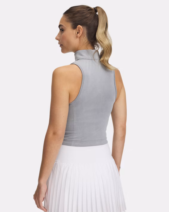 UA Vanish Seamless Washed Women's Sleeveless Zip