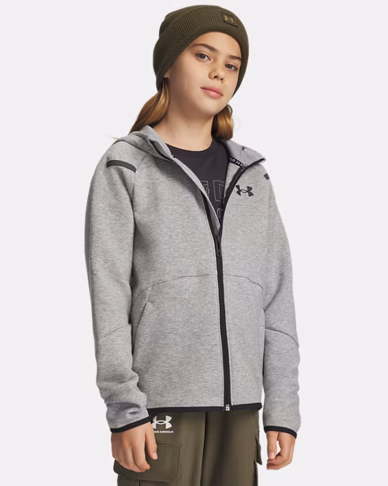 UA Unstoppable Fleece Boys' Full-Zip