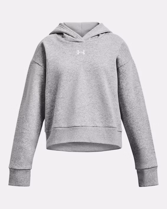 UA Rival Fleece Girls' Crop Hoodie
