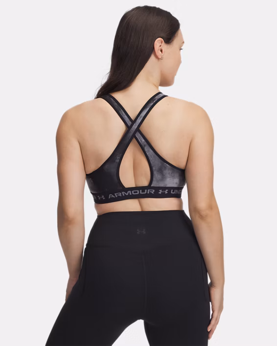 Armour® Mid Crossback Printed Women's Sports Bra