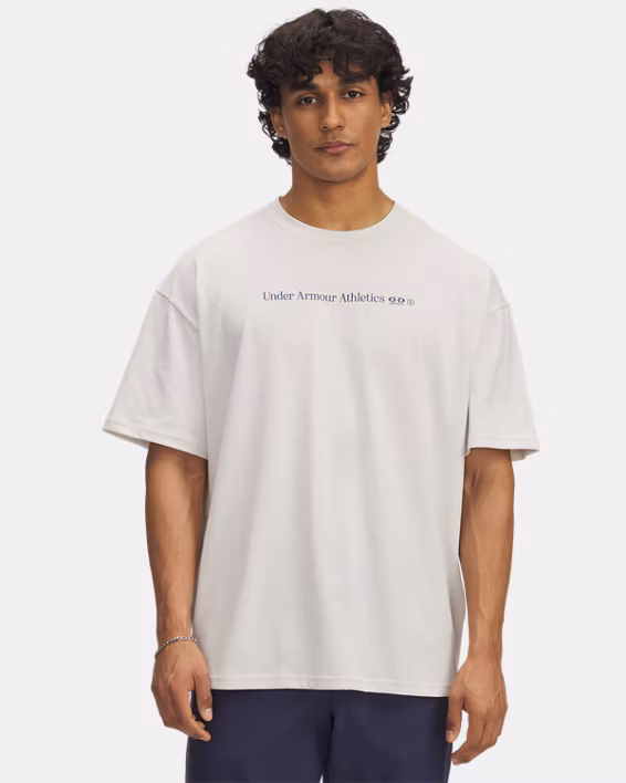 UA Running Shoe Heavyweight Men's Oversized Short Sleeve