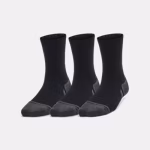 UA Performance Tech Kids' 3-Pack Crew Socks