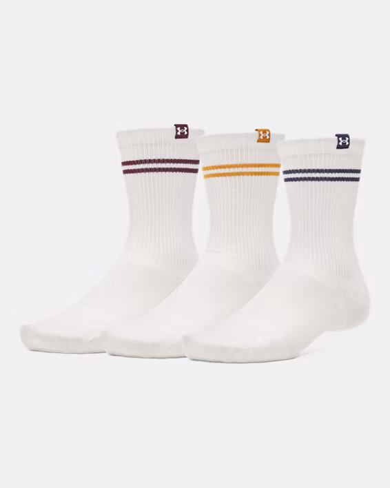 UA Sportstyle Cotton Unisex 3-Pack Crew Socks